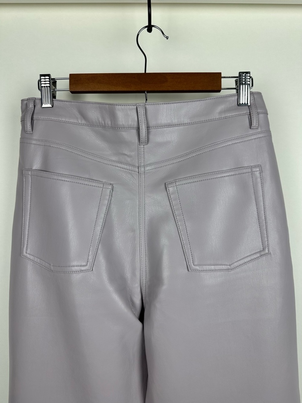 Aritzia Wilfred Melina Pant Vegan Leather High Rise Straight Leg - Picture 8 of 16
